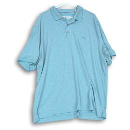 Tommy Bahama Light Blue Polo Shirt For Men Size XXXL