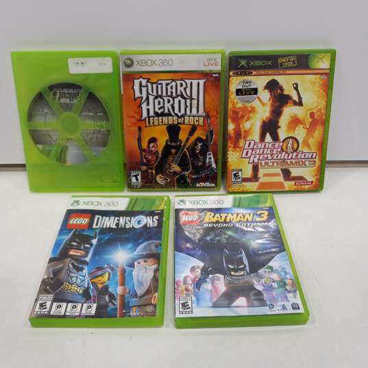 Bundle of 5 Assorted Xbox 360 Video Games image number 1