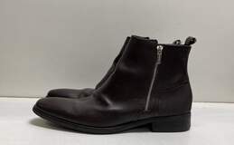 Calvin Klein Raxton Brown Dual Zip Chelsea Boots Men's Size 10.5