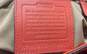 COACH F14413 Orange Patent Leather Signature Embossed Tote Bag image number 6