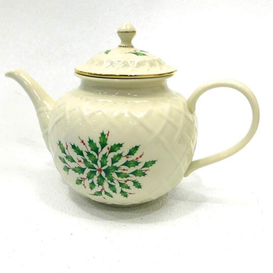 Lenox Dimension Christmas Holiday Teapot image number 1