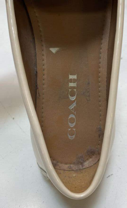 Coach Beige Loafer Shoes Women Sz 8 image number 7