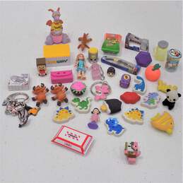 Misc Junk Drawer Miniature Toys Lot Novelty Erasers Shopkins Mini Brands & More