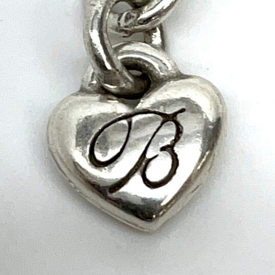 Designer Brighton Silver-Tone Triangle Rhinestone Chain Pendant Necklace image number 4