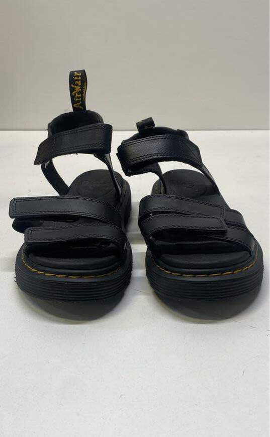 Dr. Martens Klaire J Black Leather Ankle Strap Sandals Women's Size 5 image number 3