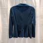 Tahari Blue Velvet Blazer Jacket NWT Size XS image number 2