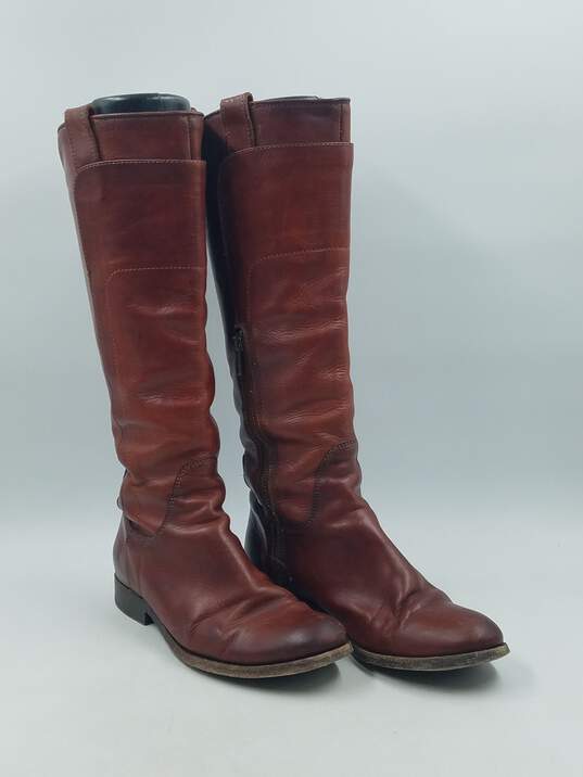 Authentic FRYE Brown Calf Riding Boot W 5.5B image number 3
