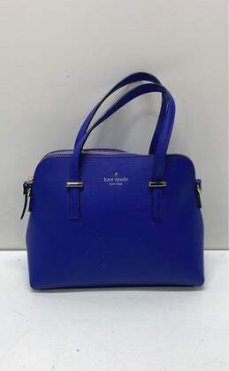 Kate Spade Cedar Street Waise Blue Leather Shoulder Satchel Bag