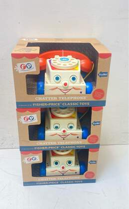 Lot of 3 Fisher Price Toys Chatter Telephone