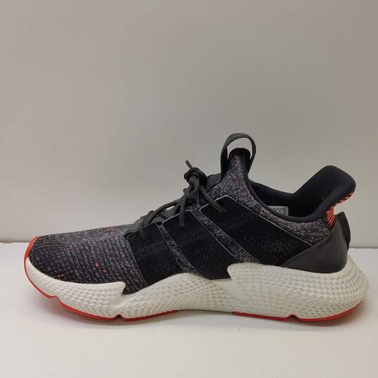 Adidas Prophere Core Black/Solar Red Men's Athletic Shoes Size 11.5 image number 2