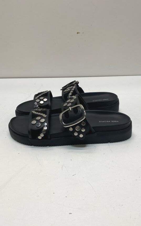 Free People Revelry Studded Slide Sandal Black 8 image number 3