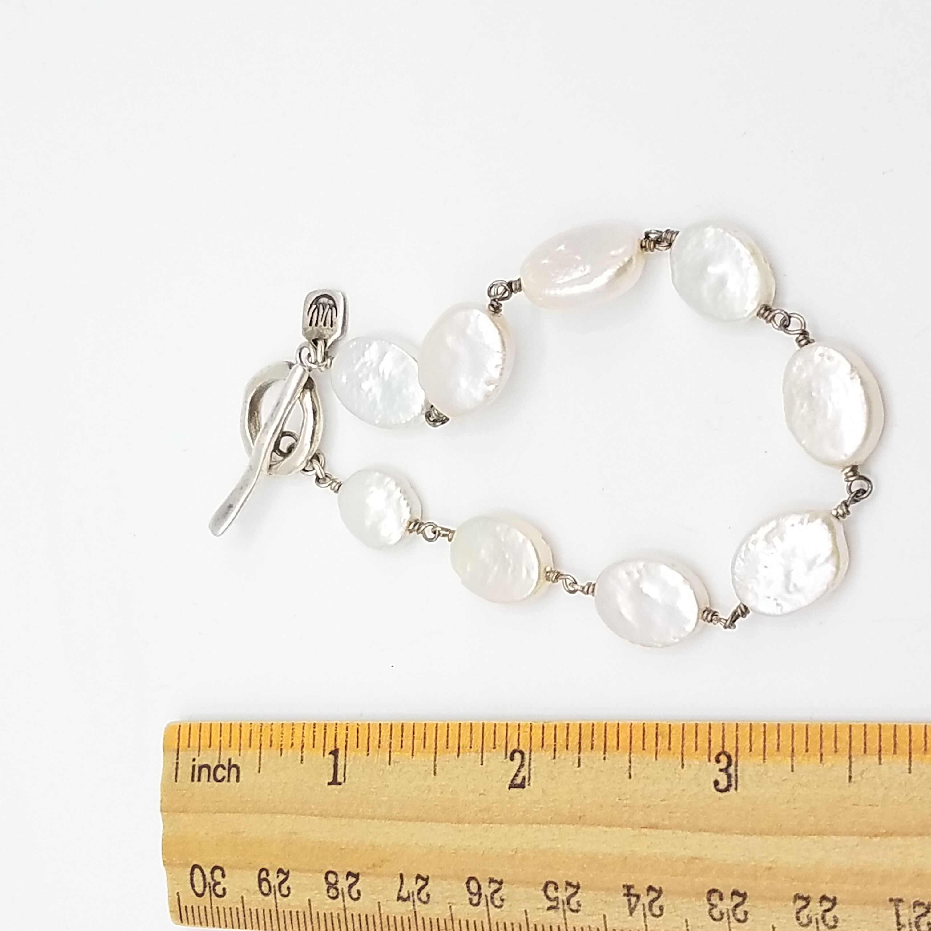 最新作 Perl × Silver Toggle 925 Bracelet Chain ブレスレット