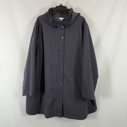 J. Jill, Jackets & Coats, New J Jill Womens Quilted Down Coat Coat Black  Hooded Size 4x Plus