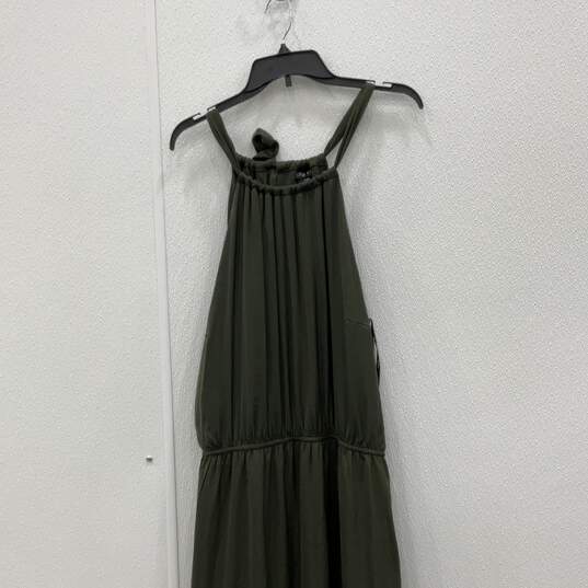 NWT City Chic Womens Green Halter Neck Sleeveless Long Maxi Dress Size L/20 image number 2