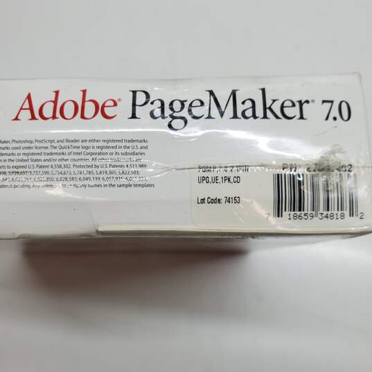 Sealed Adobe PageMaker 7.0 Software Upgrade image number 2