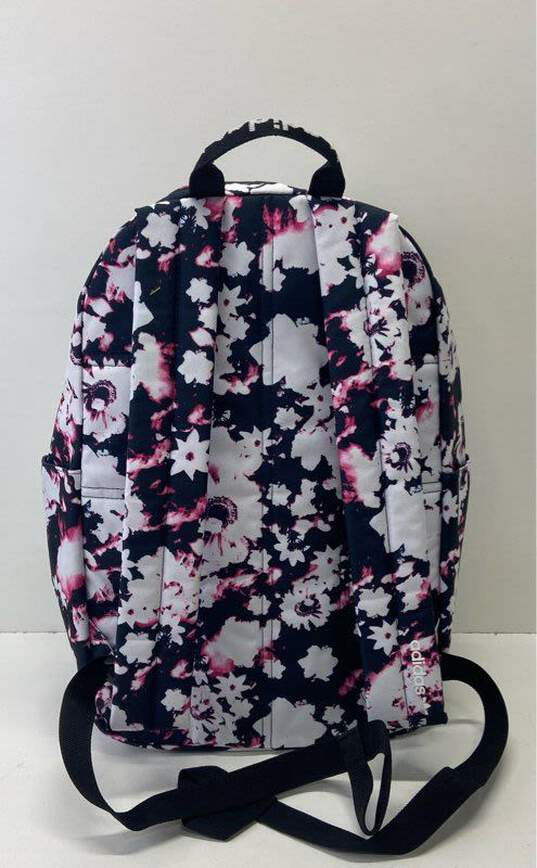 Adidas Original Trefoil Pocket Backpack Floral Legend Ink Blue/White/Black image number 3