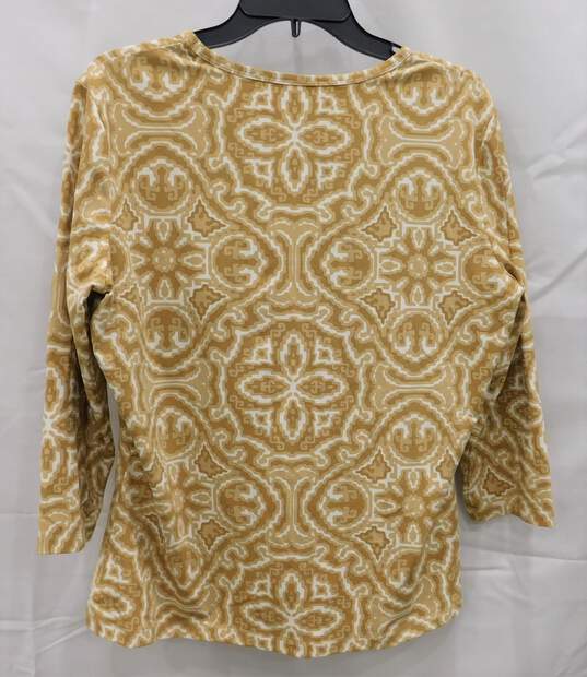 J. Mclaughlin Signature Tee Yellow Women's sz XL image number 2