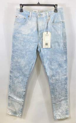 NWT Levi's Mens Blue Stone Wash Mid Rise Pockets Denim Skinny Jeans Size 29/30