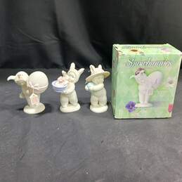 Set of 3 Department 56 Snow Bunny Figurines