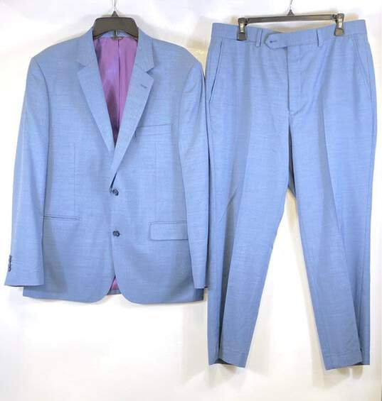 Neiman Marcus Men Blue 2 Pc Suit Sz 42R image number 1
