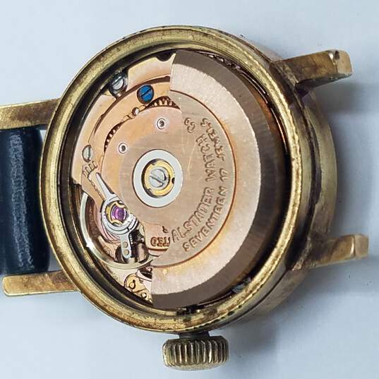 Alstater Alsta 10k Gold Filled 20mm 17 Jewels Vintage Automatic Manual Wind Watch image number 3