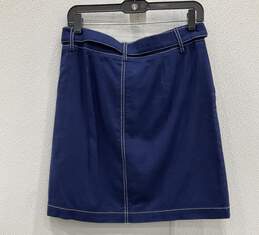 NWT J. Crew Women Blue Cargo Skirt 6 alternative image