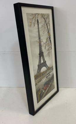 Paris- Eiffel Tower Print 1970s Print by Ortiz Alfau Matted & Framed alternative image