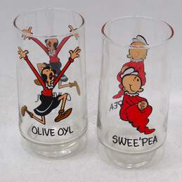 Vintage Kollect-A-Set Popeye Glasses Set of 2