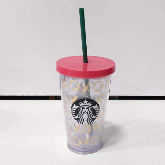 4pc Set of Assorted Starbucks Tumblers W/Lids image number 4