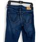 Womens Blue Denim Medium Wash High Rise Stretch Skinny Leg Jeans Size 7R image number 4