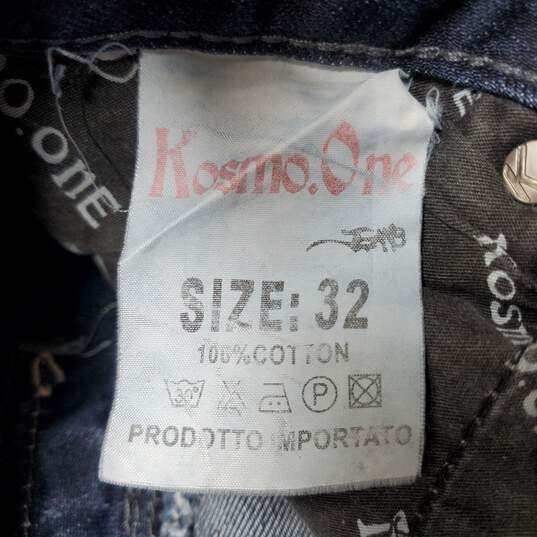 K & M Kosmo One Cotton Blue Jeans Men's 32X34 image number 4