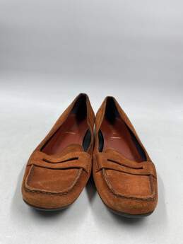 Authentic Prada Orange Suede Loafer W 8 alternative image