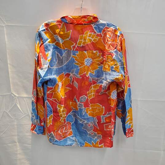 Vintage SINY Silk Button Up Shirt Size S image number 2