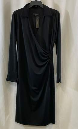 NWT Laundry by Shelli Segal Womens Black Collar Drape Bodycon Dress Size 8