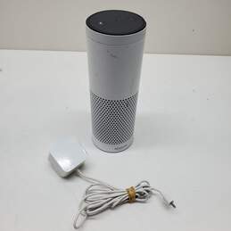 White Amazon Echo 1st Generation Smart Speaker Untested