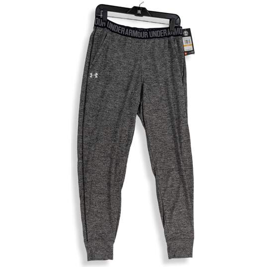 NWT Under Armour Womens Gray Heatgear Loose Fit Pull-On Athletic Jogger Pants S image number 1