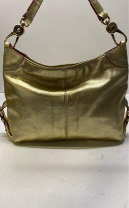 Dooney & Bourke Gold Leather Hobo Shoulder Tote Bag alternative image