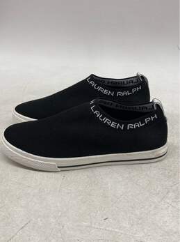 Ralph Lauren Men's Black Knit Slip-On Sneakers, Size 5.5, Excellent Condition alternative image
