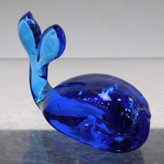 Art Glass Blown Animal Figurines Poison Dart Frog, Blue Whale & Polar Bear image number 4