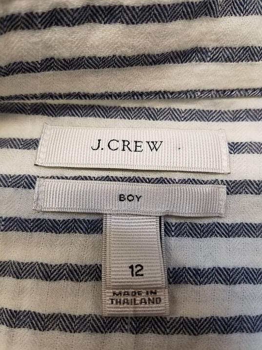 J. Crew Gray Long Sleeve Shirt Boys Size 12 (NWT) image number 3