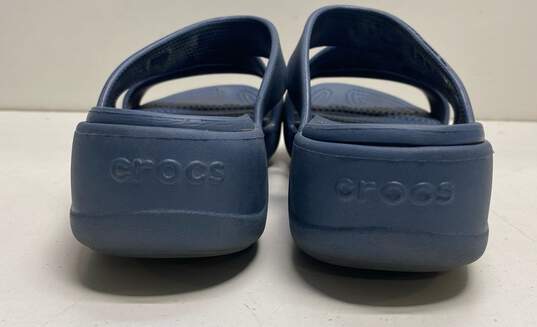 Crocs Monterey Criss Cross Wedge Sandals Blue 10 image number 4