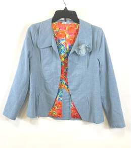 Frances Valentine Blue Jacket - Size Small