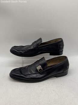 Authentic Salvatore Ferragamo Mens Black Dress Shoes Size 9.5