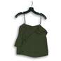 NWT Women's J.Crew Army Green Camisole Blouse Top Size 2 image number 2