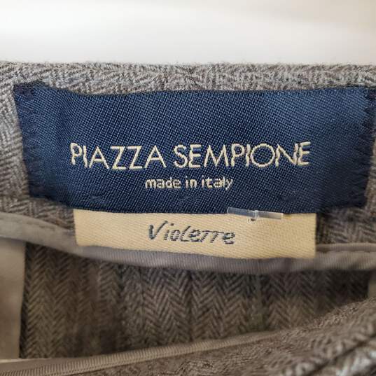 Piazza Sempione Women Grey Dress Pants Sz 30 image number 3