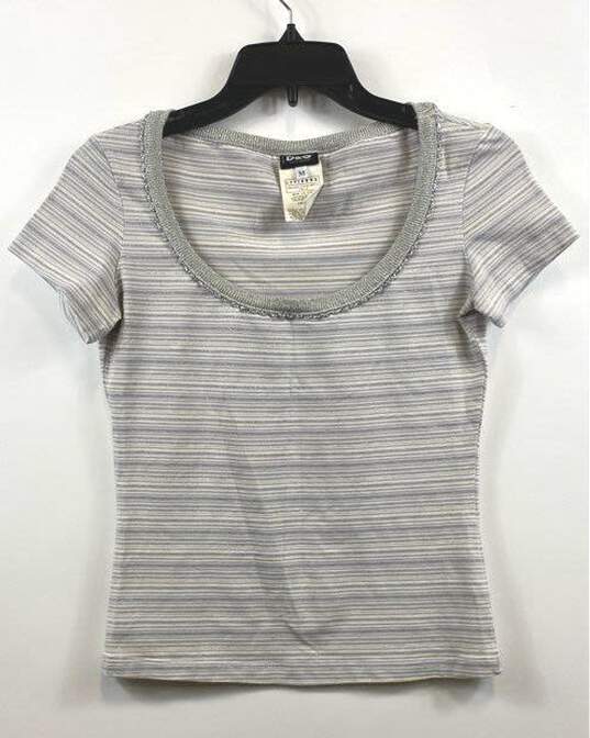 Dolce & Gabbana Silver T-shirt Blouse - Size Medium image number 1