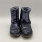 Womens Classic Short Purple Sequin Pull-On Shearling Boots Size 9 image number 1