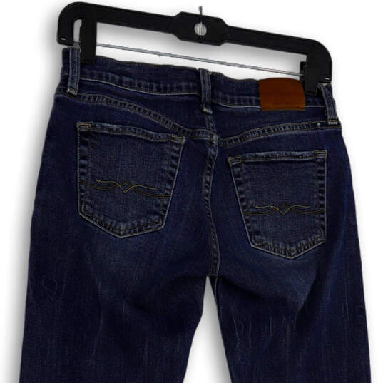 Womens Blue Denim Medium Wash Pockets Stretch Skinny Leg Jeans Size 00/24 image number 4