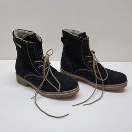 Tamaris Black Suede Boots for Women Sz 37