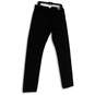 NWT Womens Black Dark Wash Regular Fit Pockets Denim Skinny Jeans Size 34L image number 2